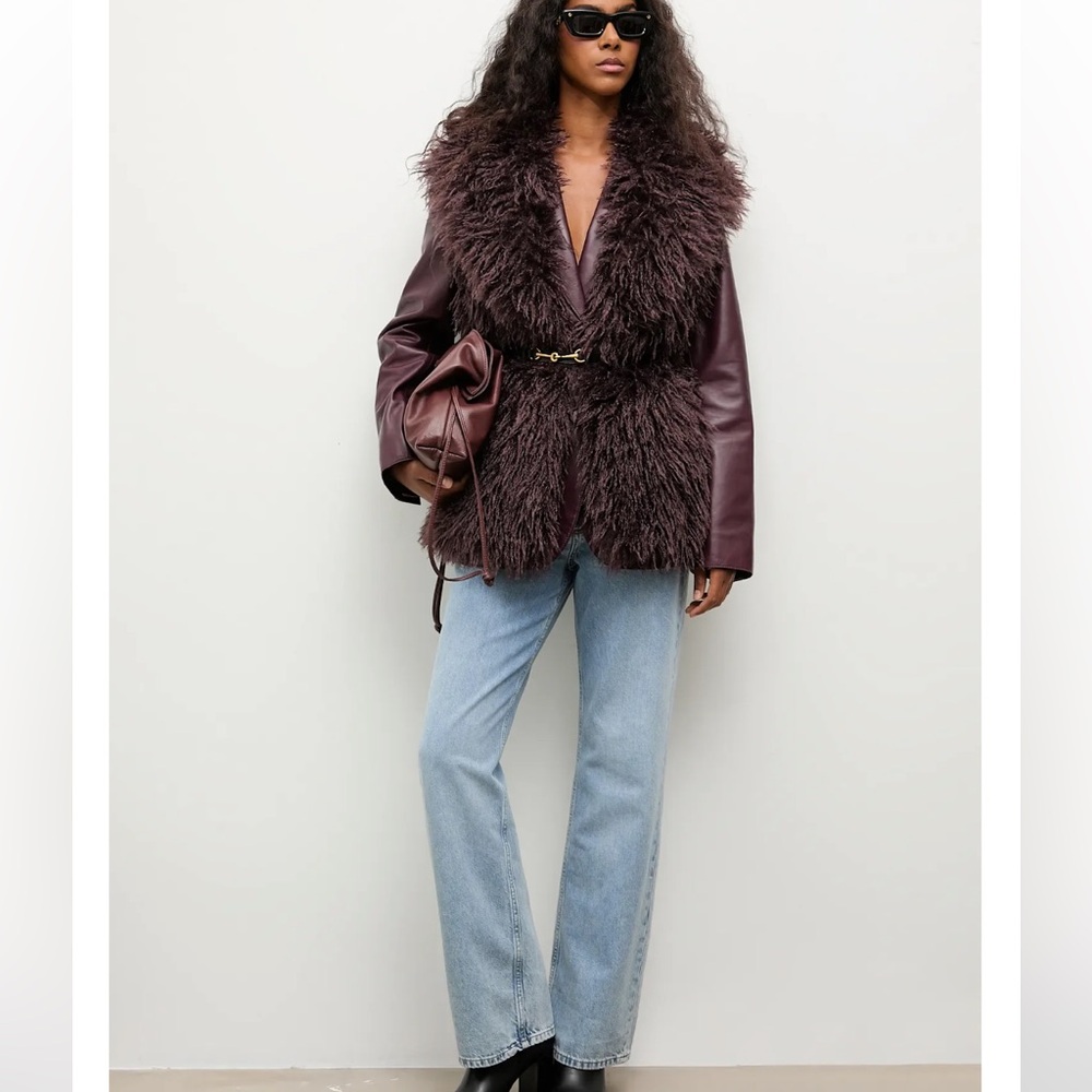 Vintage Katie Todd Cozy Shaggy Brown Faux Fur Vest Size Medium